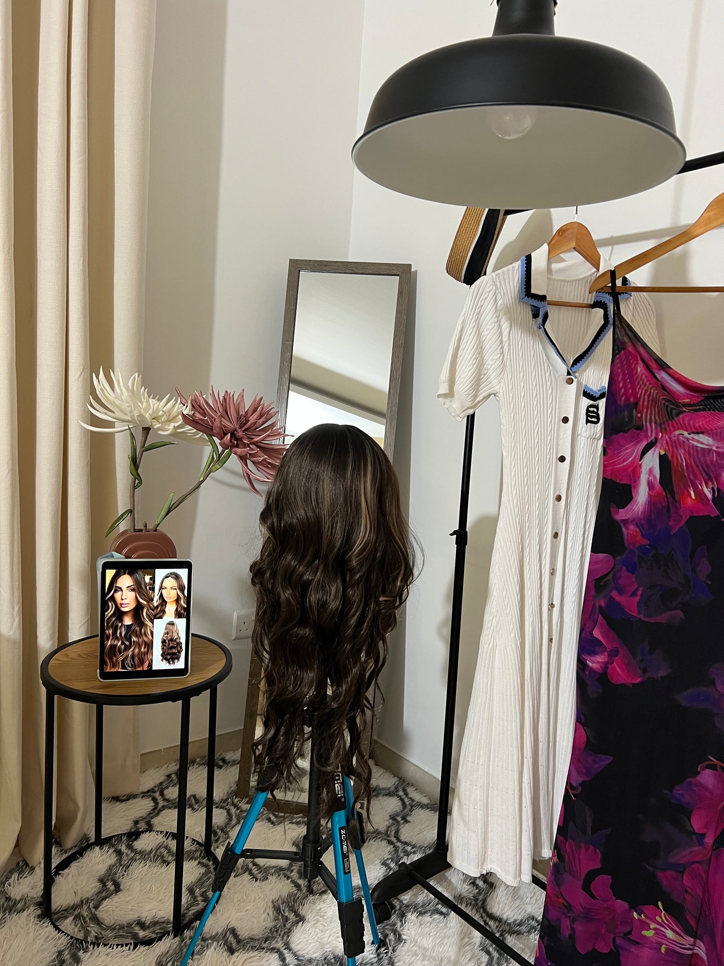 Natural Sexy Long Wavy Brown Highlighted Blonde Wig
