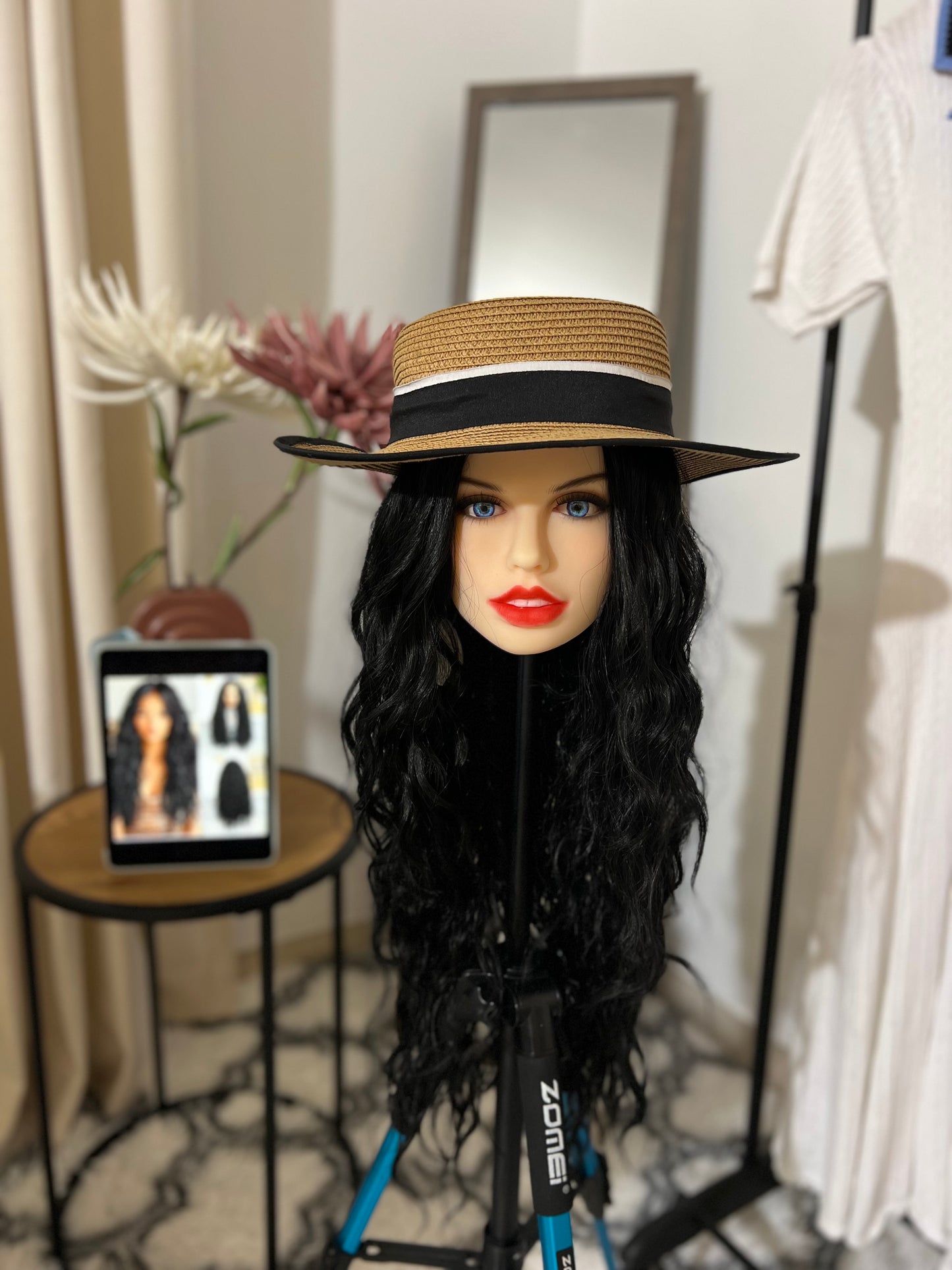 Fluffy Black Curly Wig
