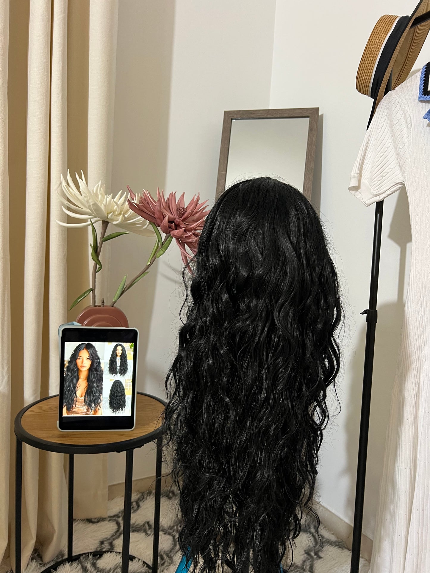 Fluffy Black Curly Wig