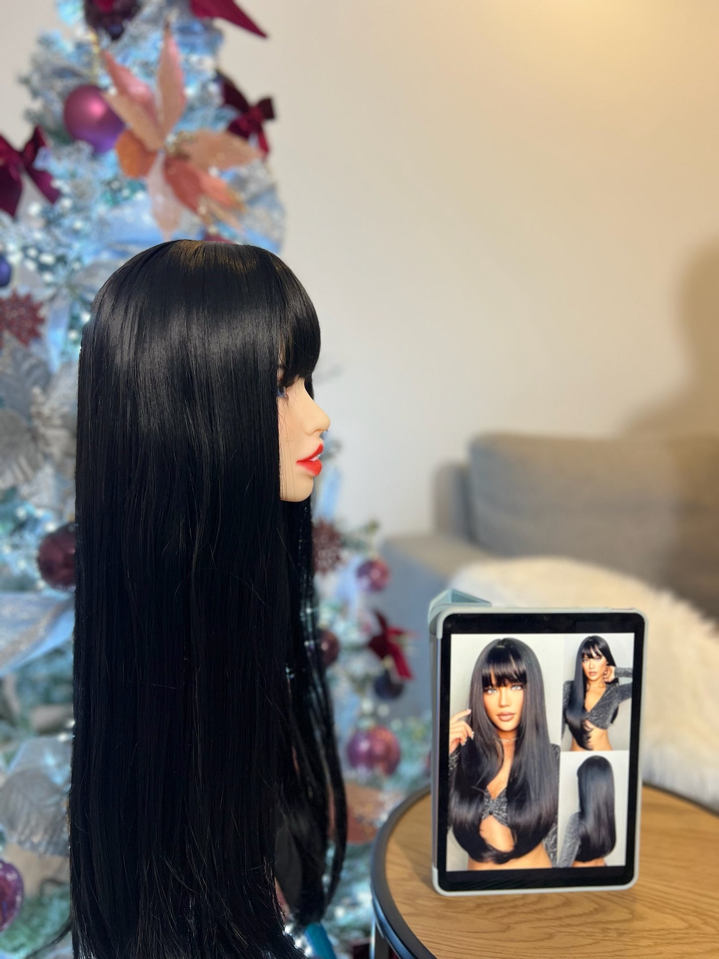 Black Long Straight Wig