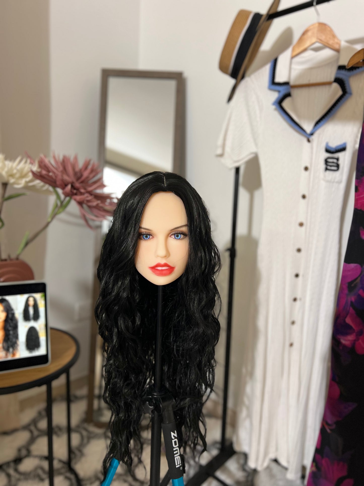 Fluffy Black Curly Wig