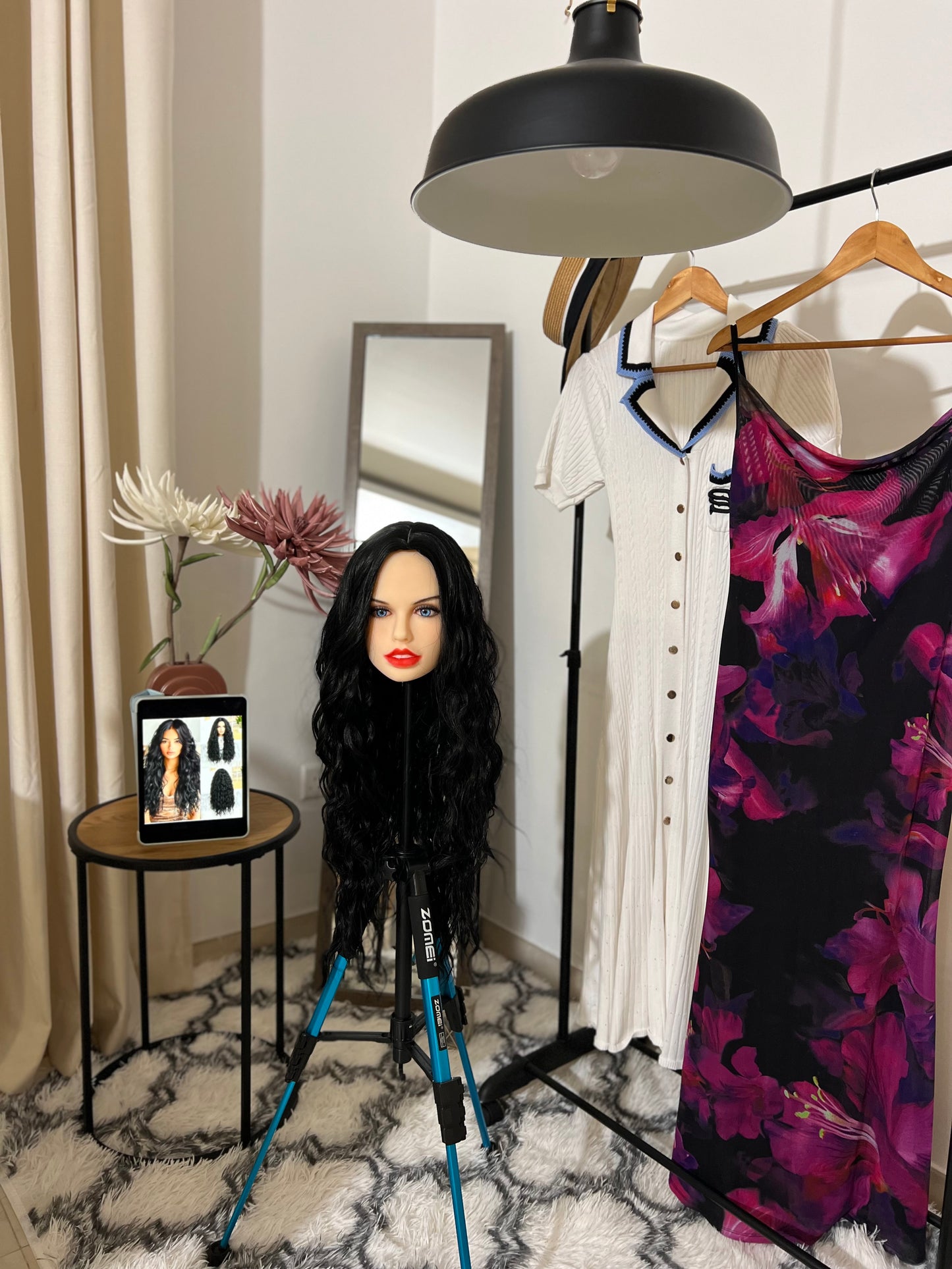 Fluffy Black Curly Wig