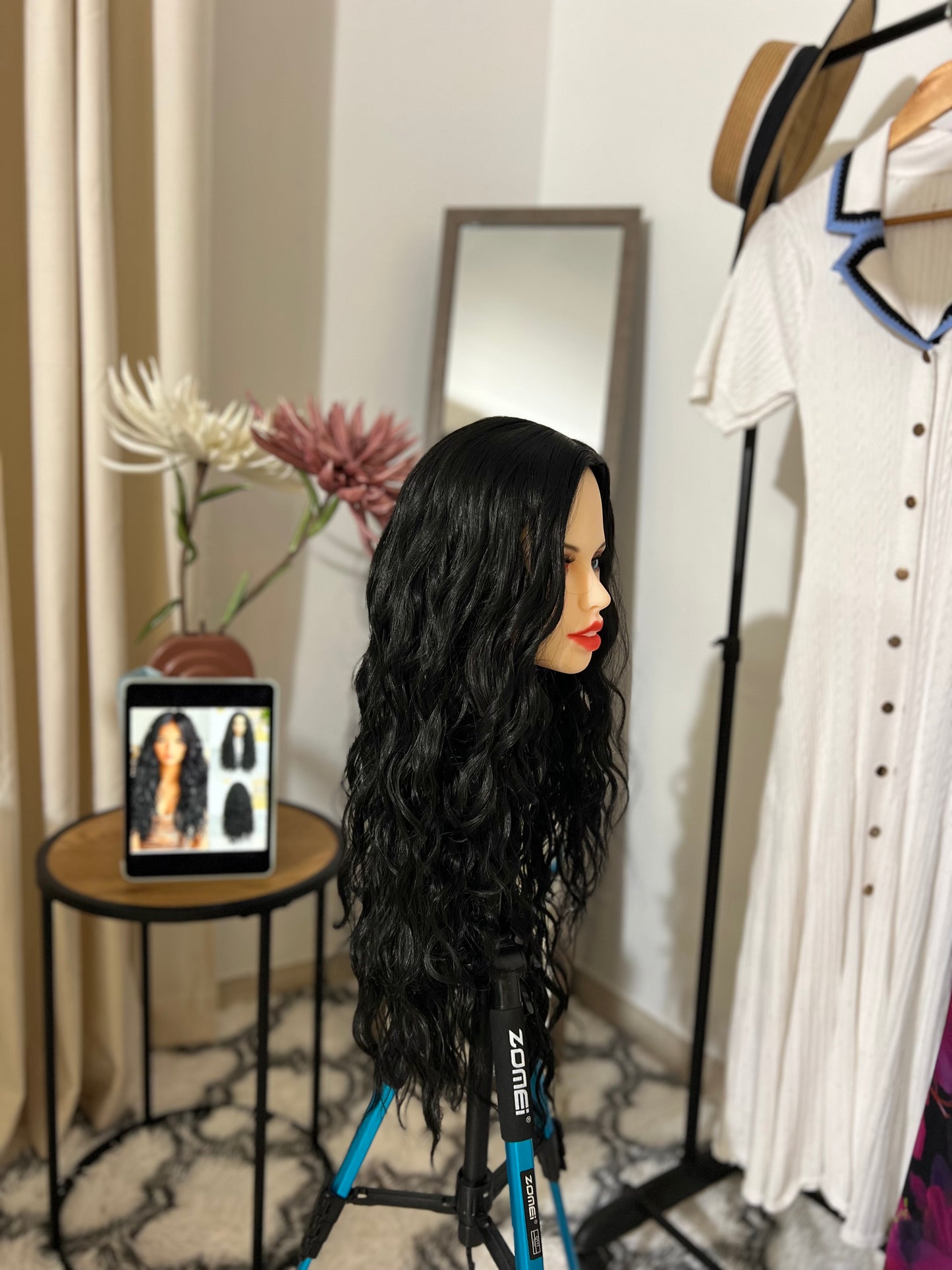 Fluffy Black Curly Wig
