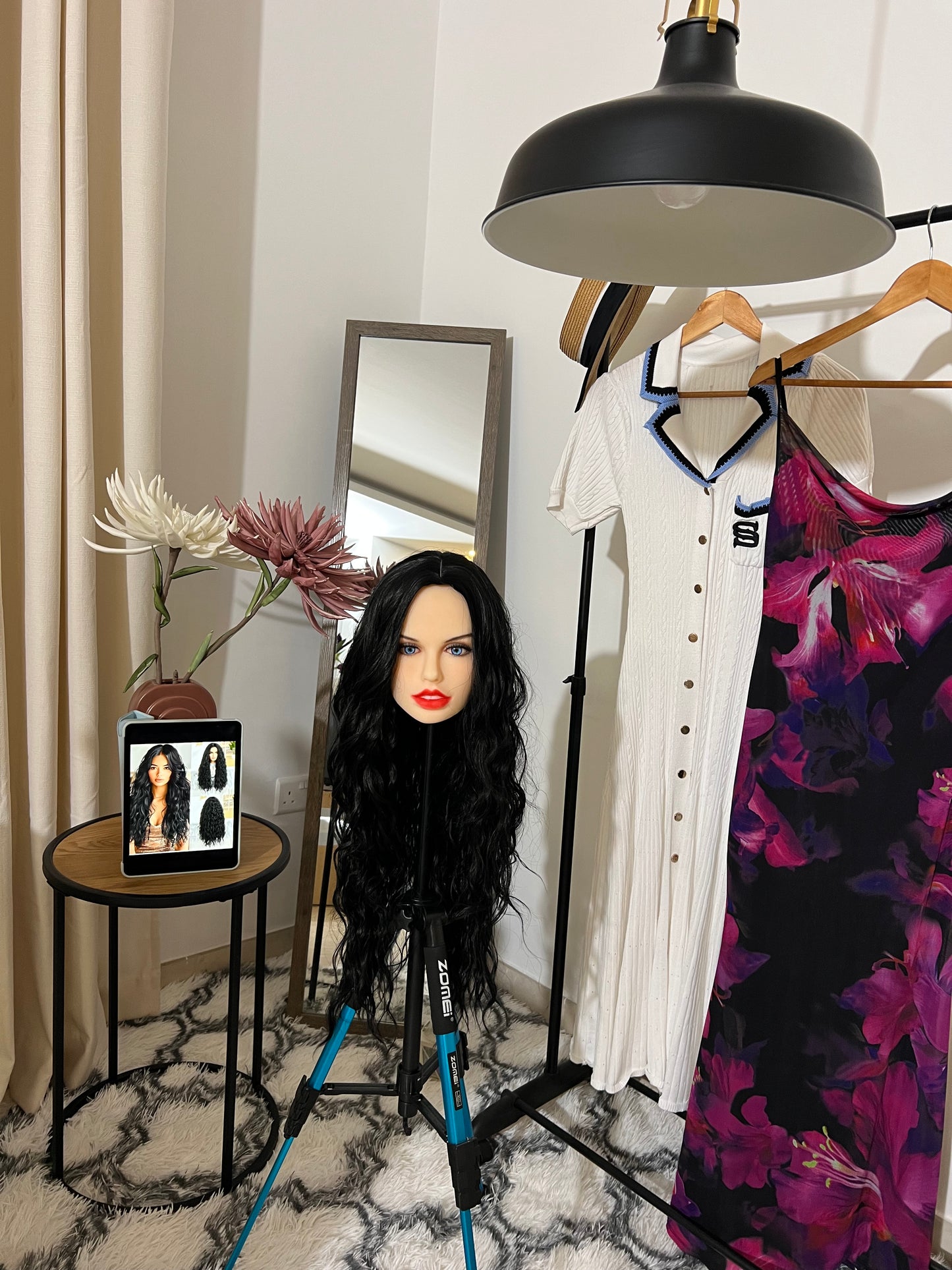 Fluffy Black Curly Wig