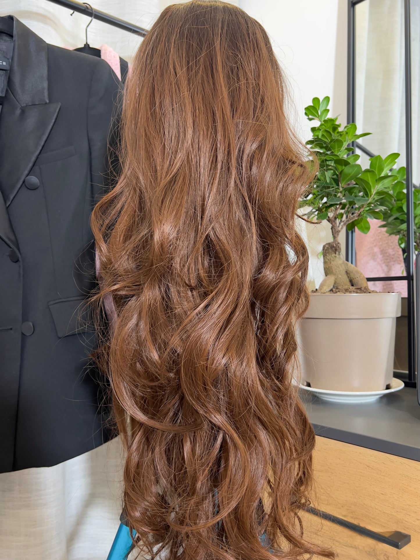 Coffee Brown Curly Wig