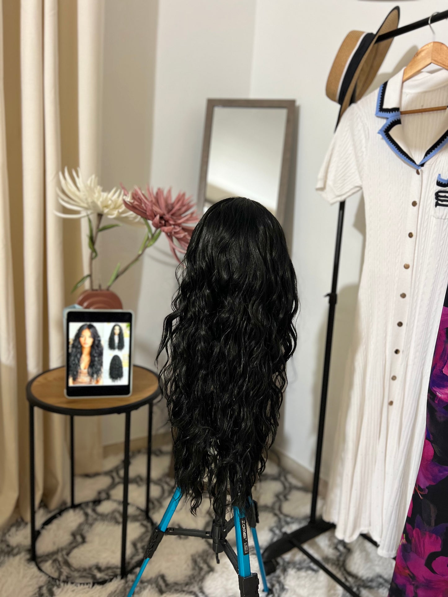 Fluffy Black Curly Wig